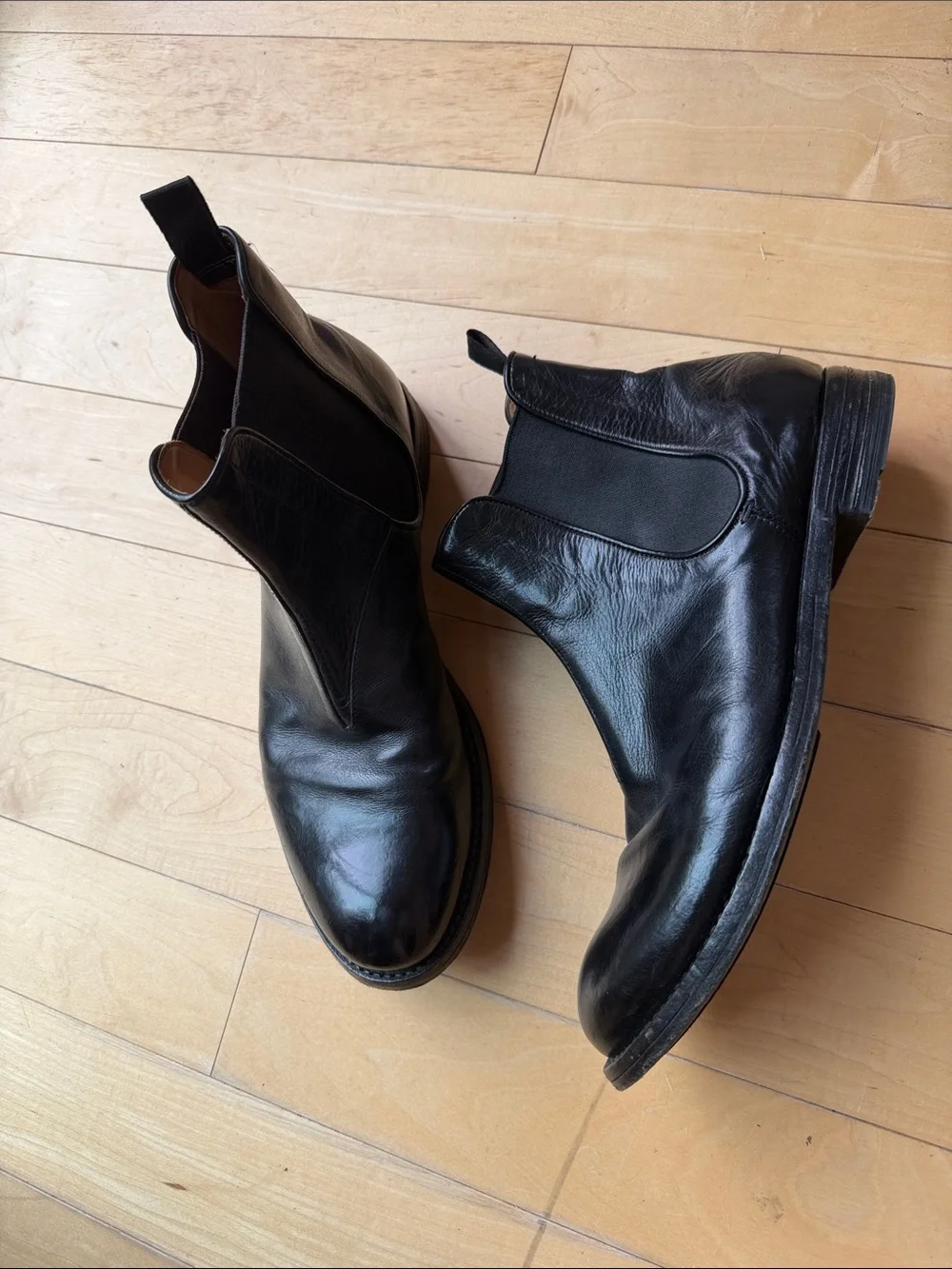 Famous Duca Del Nord Italian Leather Chelsea Dress Boot